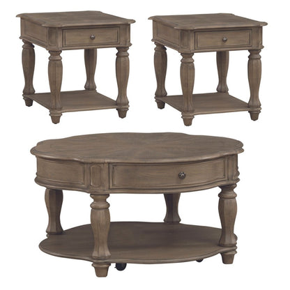 Magnolia Manor - 3 Piece Table Set - Light Brown Table Sets by Liberty Furniture - Walls Furniture & Mattress
