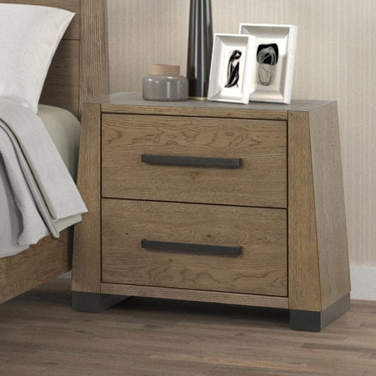 Viera - Nightstand - Natural Oak Accent Nightstands by New Classic - Walls Furniture & Mattress