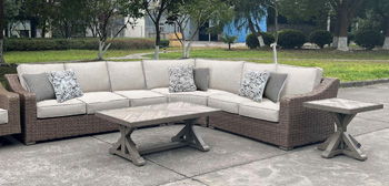 Laguna Heights - Beige - Rectangular Cocktail Table Coffee Tables by Signature Design by Ashley® - Walls Furniture & Mattress
