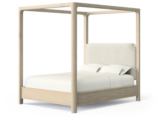 Solano - 85" Queen Canopy Bed - Weathered Mango Canopy Beds by Coaster Fine Furniture - Walls Furniture & Mattress
