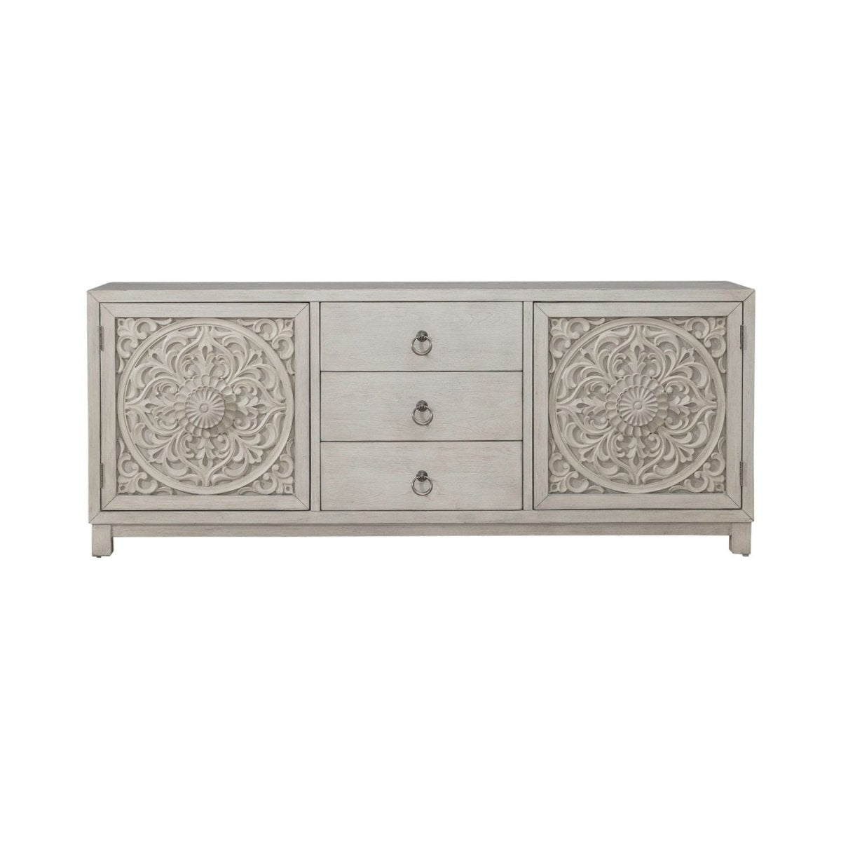 Sundance - 2 Door 3 Drawer Accent Cabinet - White Accent Cabinets by Liberty Furniture - Walls Furniture & Mattress