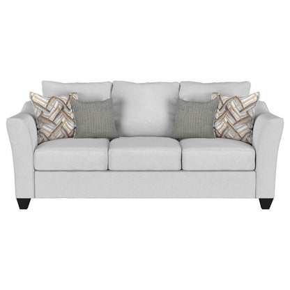 Salizar - Upholstered Flared Arm Sofa Stationary Sofas by CoasterEssence - Walls Furniture & Mattress