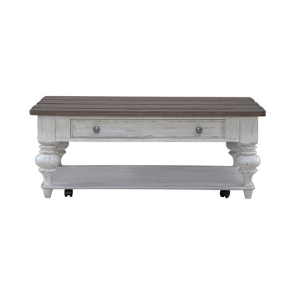 River Place - Cocktail Table - White Cocktail Tables by Liberty Furniture - Walls Furniture & Mattress