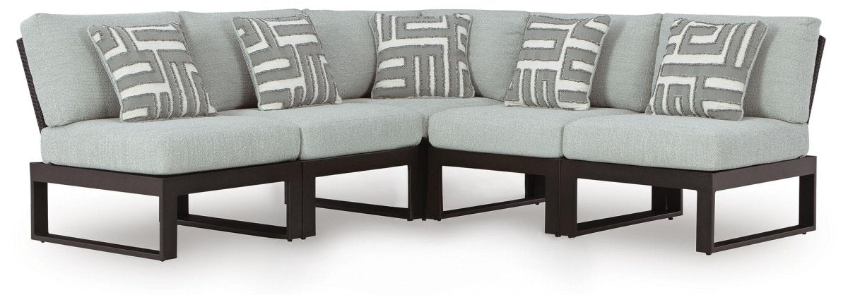 Beachloft - Outdoor Sectional Stationary Sectionals by Signature Design by Ashley® - Walls Furniture & Mattress
