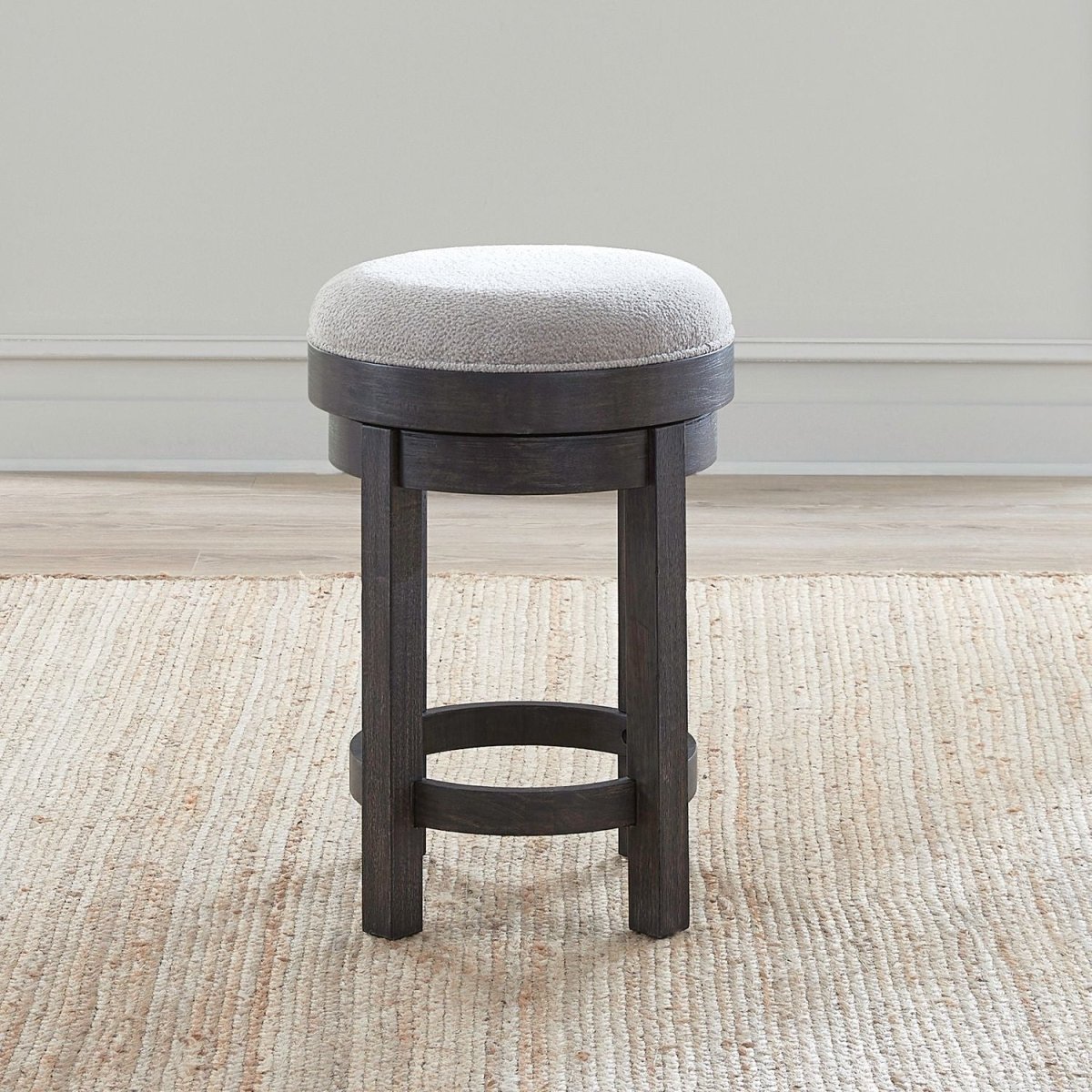 Weston - Upholstered Swivel Console Stool (RTA) - Brown Counter Height (24" - 27") by Liberty Furniture - Walls Furniture & Mattress