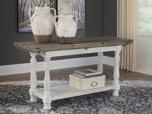Havalance - Flip Top Sofa Table - Gray / White Sofa Tables by Signature Design by Ashley® - Walls Furniture & Mattress
