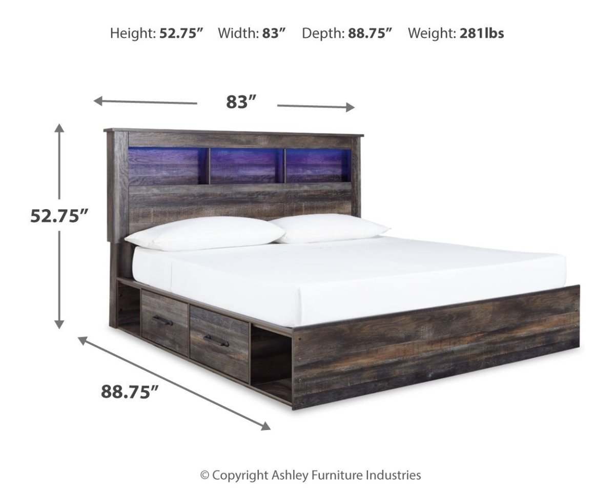Drystan - Panel Bookcase Bed Panel Beds by Signature Design by Ashley® - Walls Furniture & Mattress