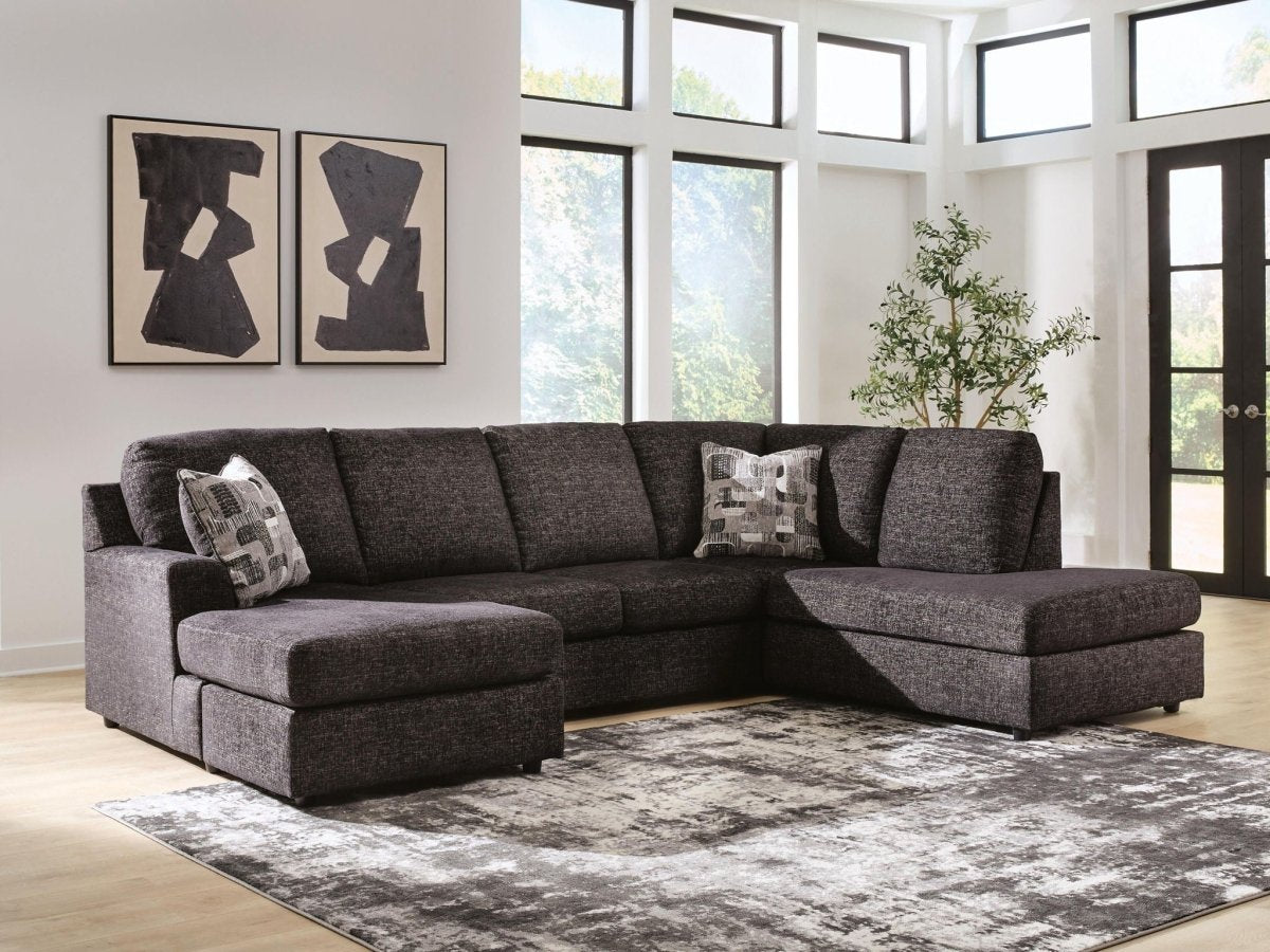 Lentiz - Sectional Stationary Sectionals by Signature Design by Ashley® - Walls Furniture & Mattress