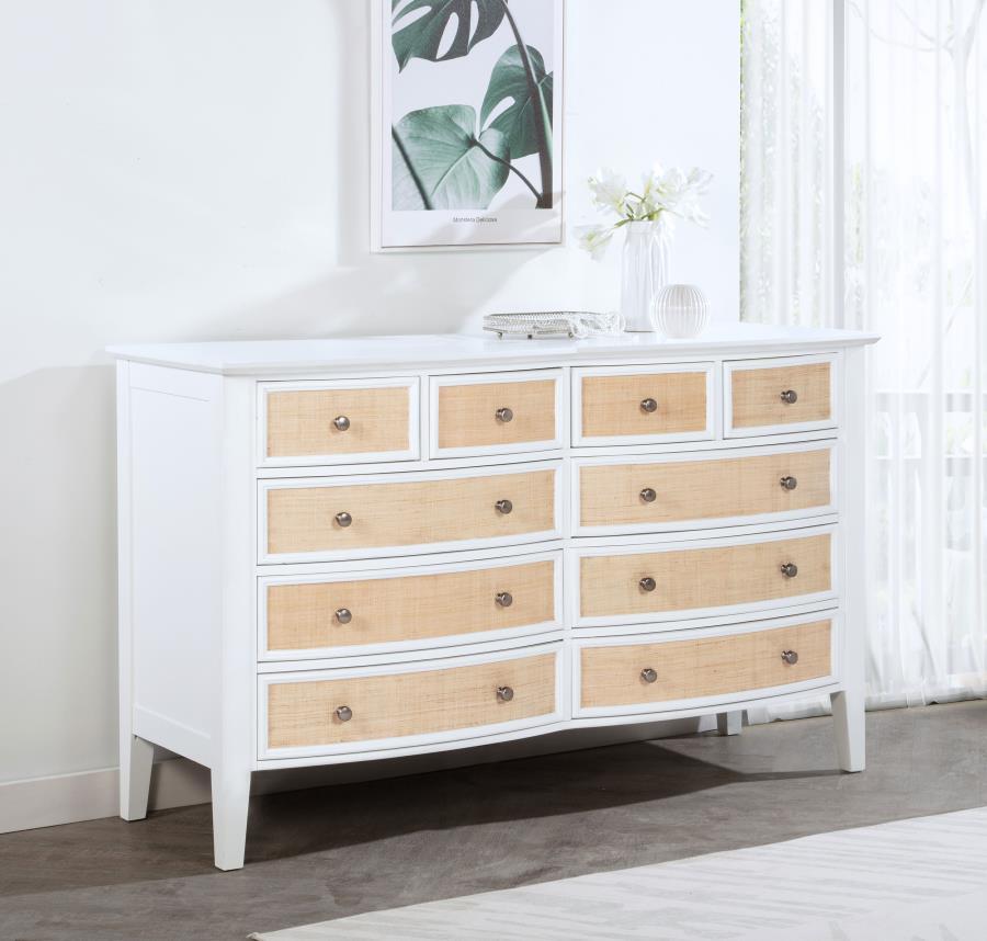 Bexhill - 10 - Drawer Dresser Dressers by Coaster Fine Furniture - Walls Furniture & Mattress