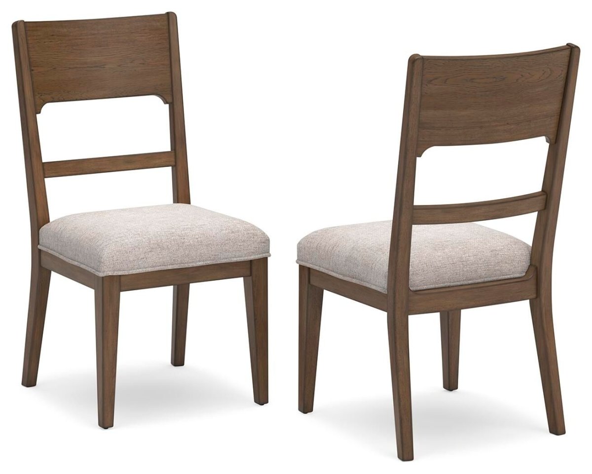 Cabalynn - Dining Uph Side Chair (Set of 2) - Oatmeal / Light Brown Chair Sets by Signature Design by Ashley® - Walls Furniture & Mattress