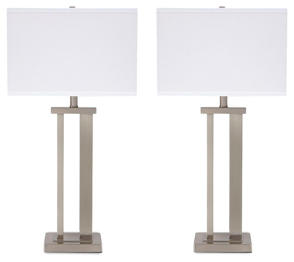 Aniela - Metal Table Lamp Set Table Lamps by Signature Design by Ashley® - Walls Furniture & Mattress