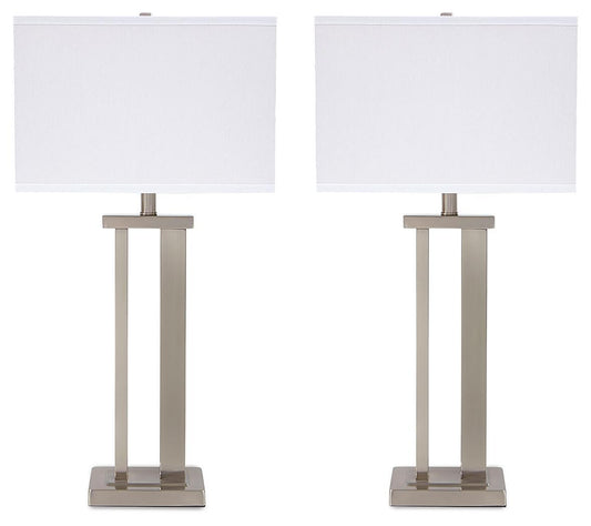 Aniela - Metal Table Lamp Set Table Lamps by Signature Design by Ashley® - Walls Furniture & Mattress