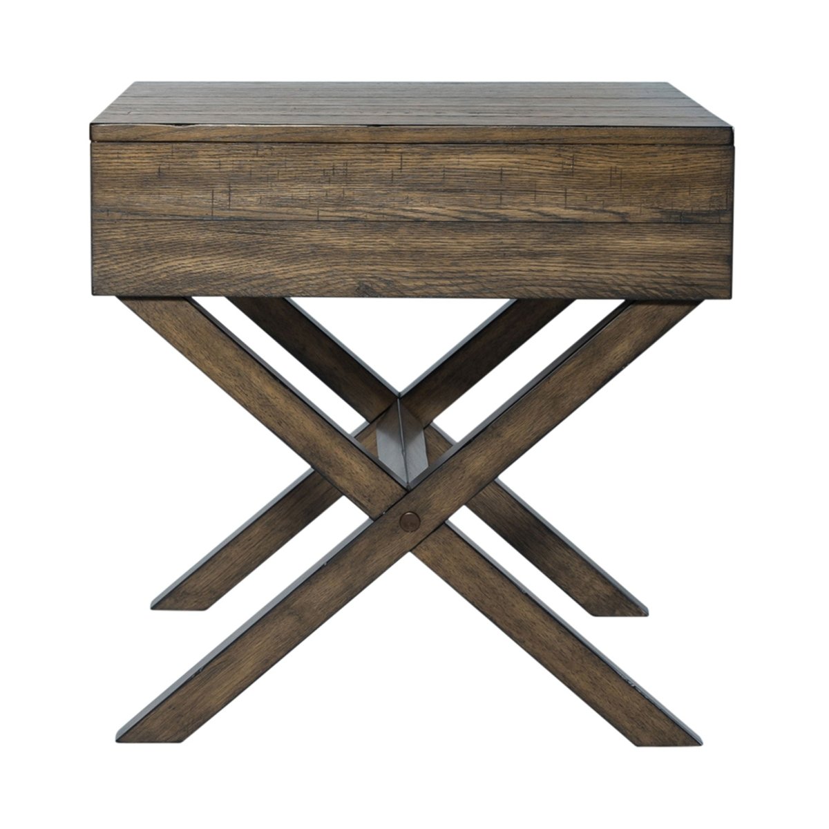 Lennox - Drawer End Table - Dark Brown End Tables by Liberty Furniture - Walls Furniture & Mattress