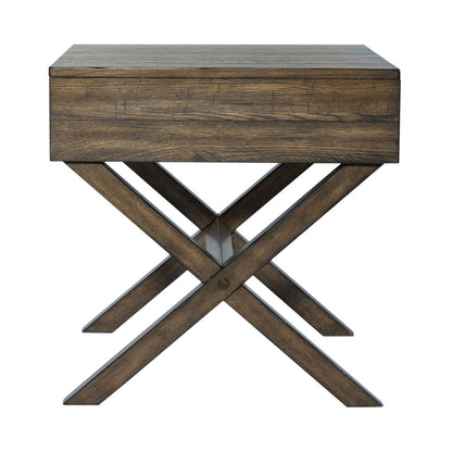 Lennox - Drawer End Table - Dark Brown End Tables by Liberty Furniture - Walls Furniture & Mattress