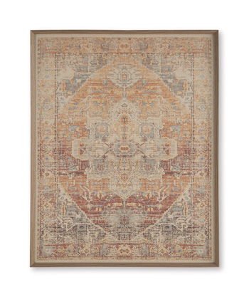 Kerrickson - Wall Art - Red / Orange / Blue Canvas Art by Signature Design by Ashley® - Walls Furniture & Mattress