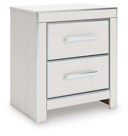 Zuraleus - Two Drawer Night Stand Nightstands w/ Charging Stations by Signature Design by Ashley® - Walls Furniture & Mattress