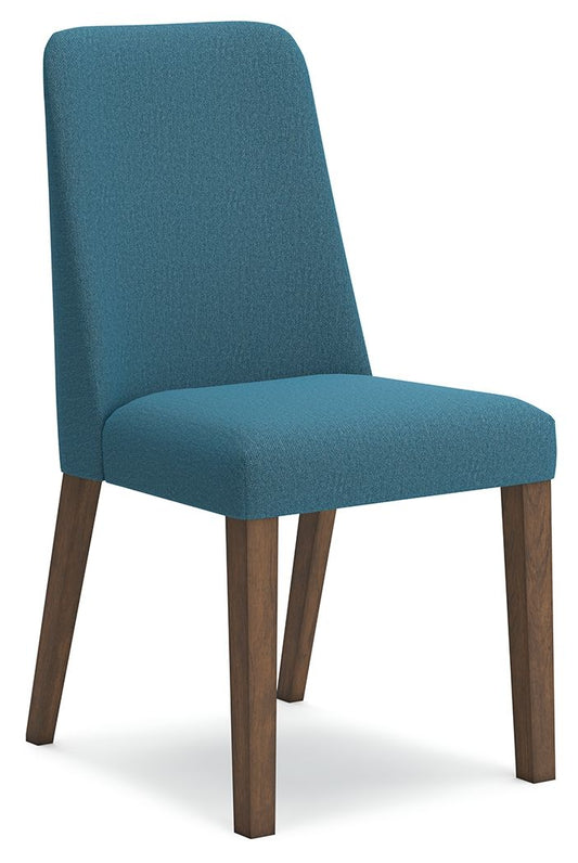 Lyncott - Dining Uph Side Chair (Set of 2) - Blue / Brown Chair Sets by Signature Design by Ashley® - Walls Furniture & Mattress