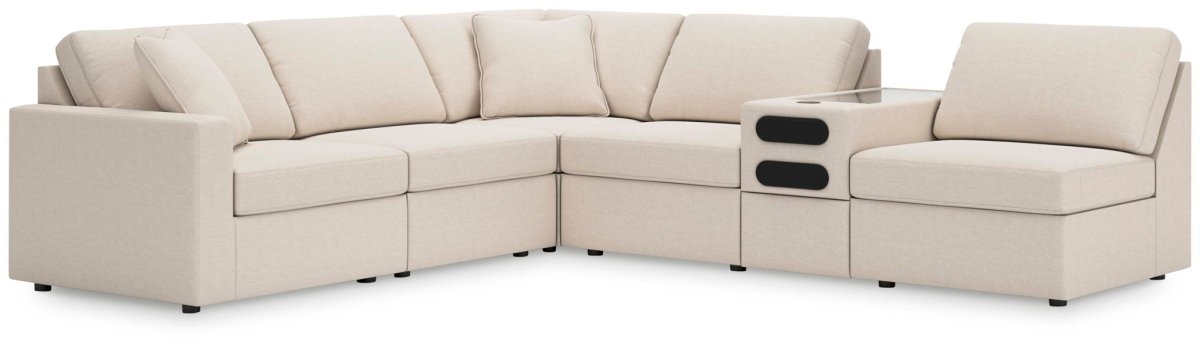 Modmax - Sectional - Oyster Stationary Sectionals by Signature Design by Ashley® - Walls Furniture & Mattress