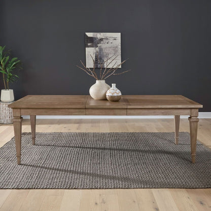 Haven Hills - Rectangular Leg Table - Camel Beige Dining Tables with Extensions by Liberty Furniture - Walls Furniture & Mattress