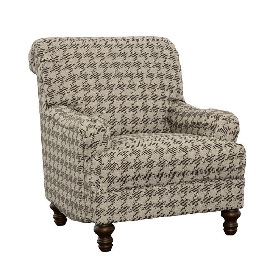 Glenn - Upholstered English Arm Accent Chair Arm Chairs by CoasterElevations - Walls Furniture & Mattress