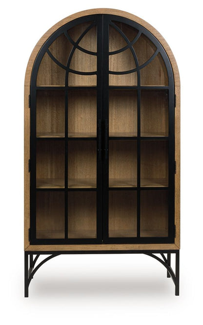 Gwenwich - Natural / Black - Accent Cabinet Accent Cabinets by Signature Design by Ashley® - Walls Furniture & Mattress