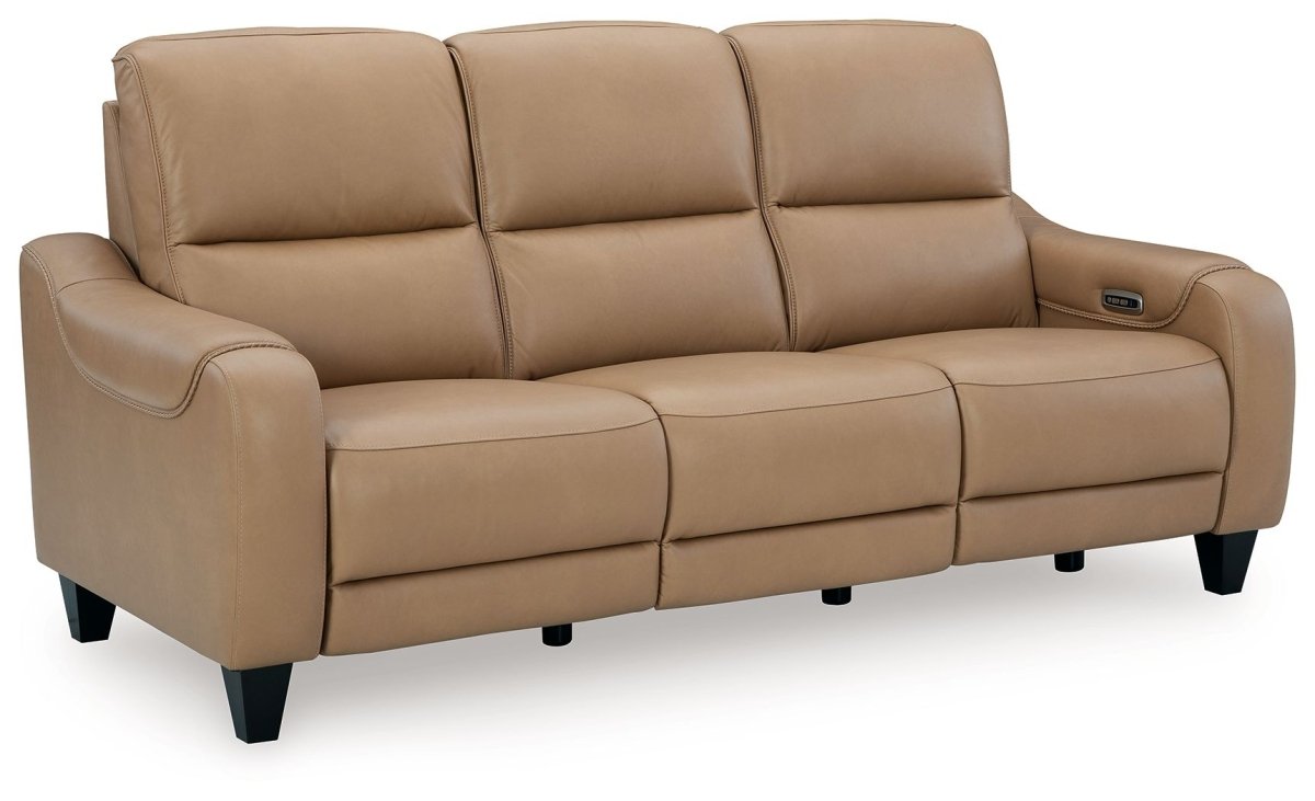 Mosswell - Power Reclining Sofa With Adj Headrest - Toffee Reclining Sofas by Ashley® - Walls Furniture & Mattress