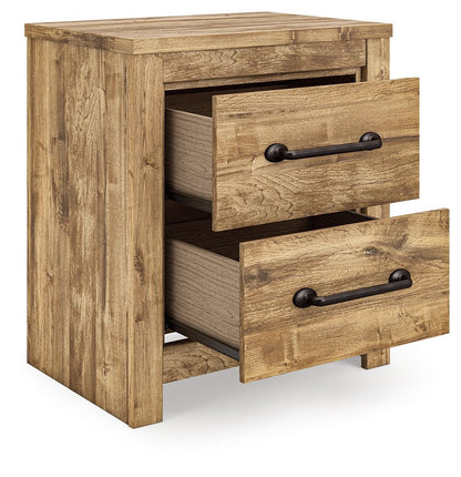 Maystonna - Two Drawer Night Stand - Brown Accent Nightstands by Signature Design by Ashley® - Walls Furniture & Mattress