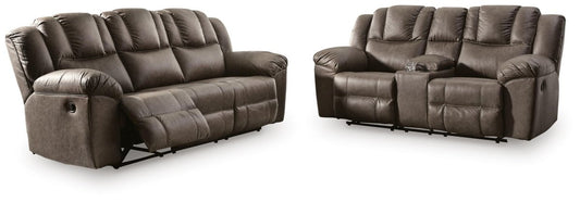 Lowilla - 2 Pc. - Reclining Sofa And Loveseat - Driftwood Reclining Sofas & Loveseats by Signature Design by Ashley® - Walls Furniture & Mattress