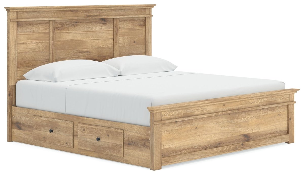 Makidern - Panel Storage Bed With Under Bed Storage Unit Storage Beds by Signature Design by Ashley® - Walls Furniture & Mattress