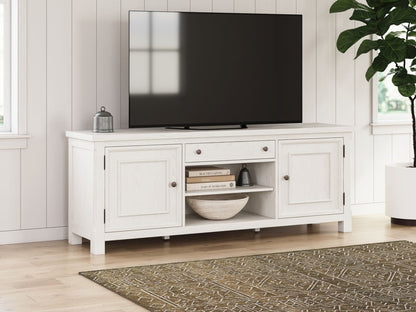 Robbinsdale - Extra Large TV Stand - Antique White TV Stands by Signature Design by Ashley® - Walls Furniture & Mattress