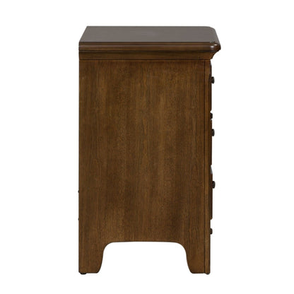 Saddlebrook - Nightstand - Dark Brown Accent Nightstands by Liberty Furniture - Walls Furniture & Mattress