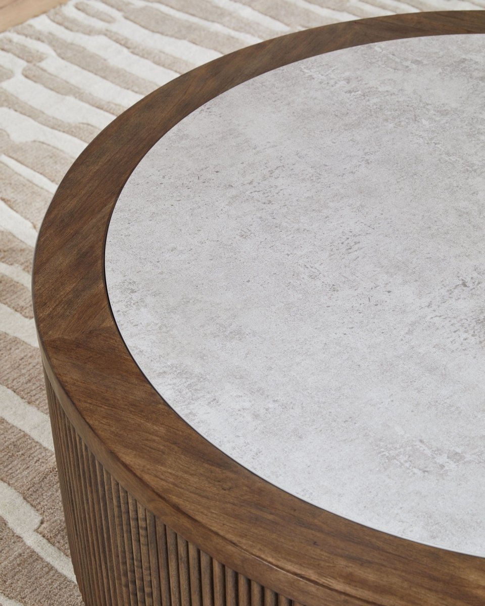 Hadonna - Round Table End Tables by Signature Design by Ashley® - Walls Furniture & Mattress