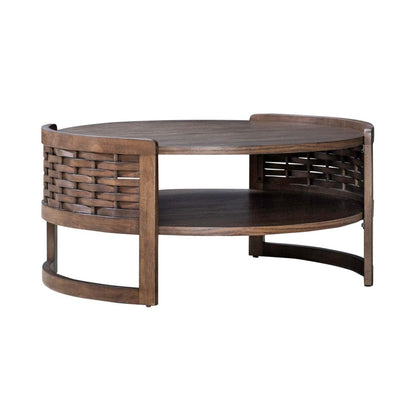 Warren Park - Round Table Cocktail Tables by Liberty Furniture - Walls Furniture & Mattress