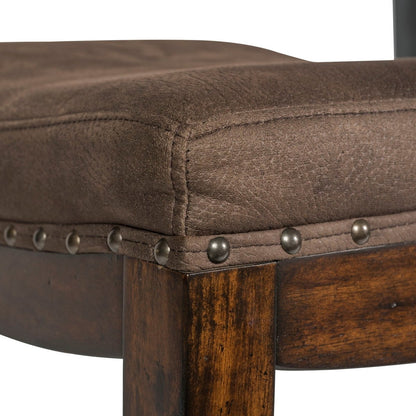 Aspen Skies - Uph Console Stool Counter Height (24" - 27") by Liberty Furniture - Walls Furniture & Mattress