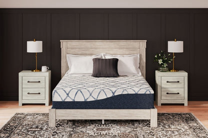 12 Inch Chime Elite 2.0 - Twin Mattress - White / Blue Memory Foam Mattresses by Sierra Sleep® by Ashley - Walls Furniture & Mattress