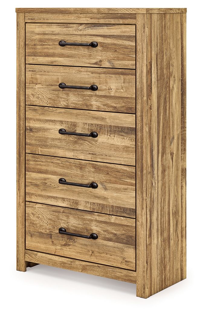 Maystonna - Five Drawer Chest - Brown Accent Chests by Signature Design by Ashley® - Walls Furniture & Mattress