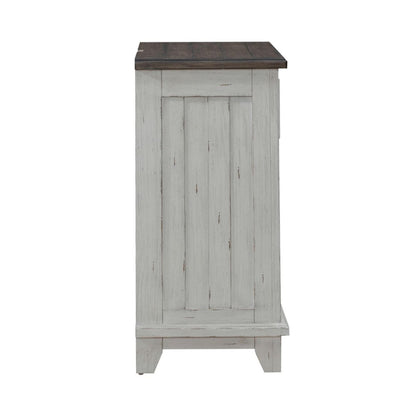 River Place - Bedside Chest With Charging Station - White Bedside Chests by Liberty Furniture - Walls Furniture & Mattress