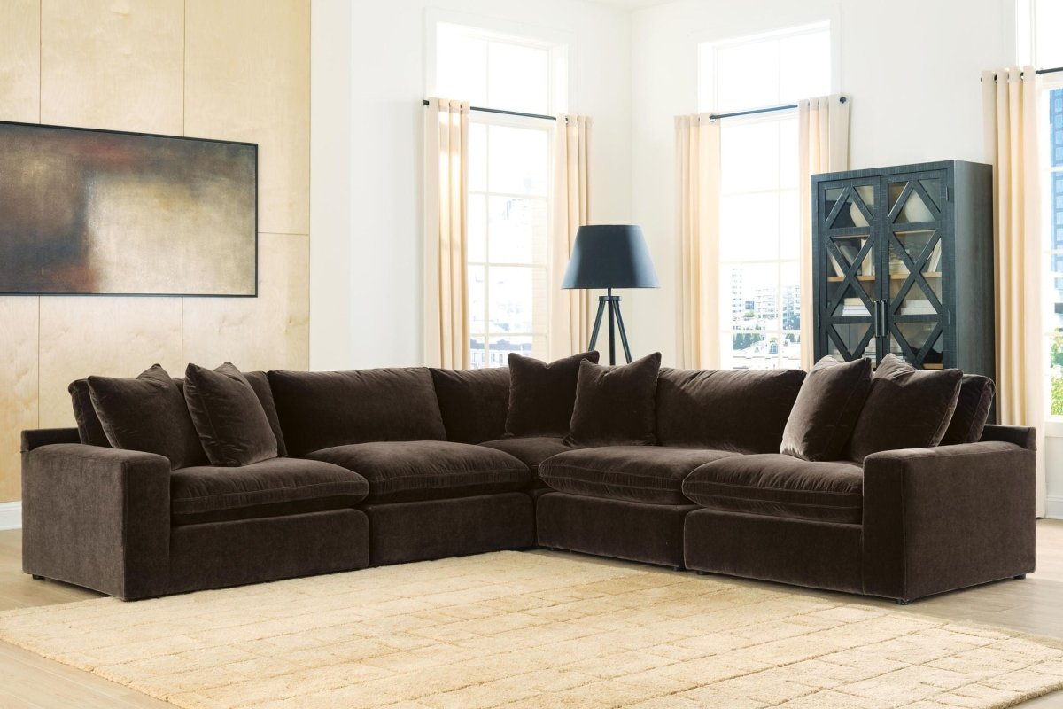 Maxton Heights - Sectional Stationary Sectionals by Benchcraft® - Walls Furniture & Mattress