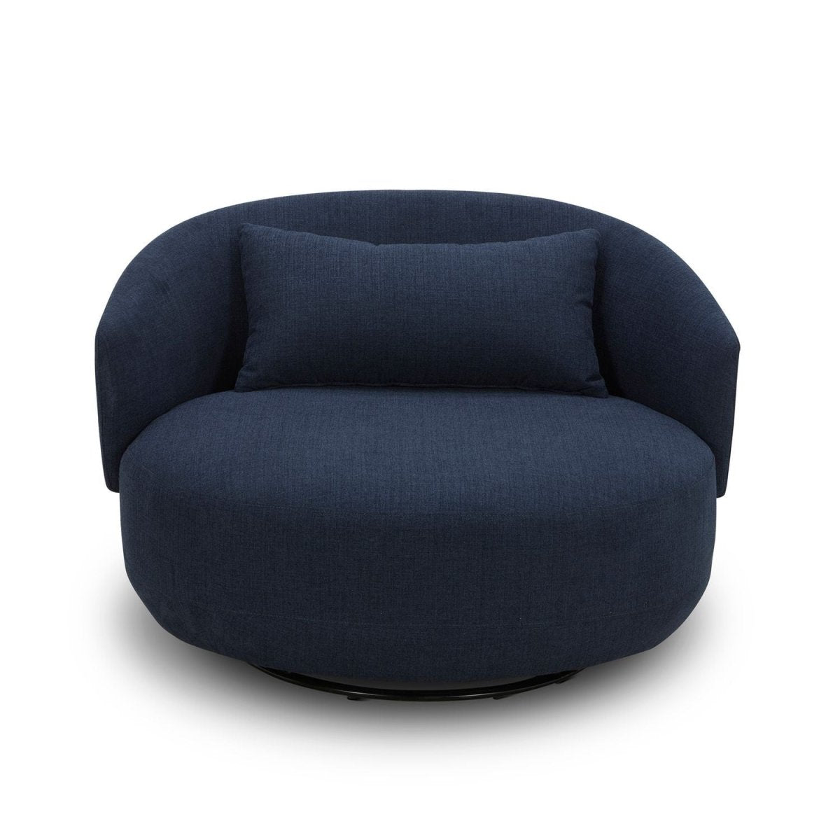 Haley - Upholstered Swivel Cuddler Chair