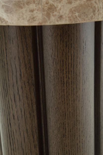 Darimore - Chair Side End Table - Burnished Brown Chair Side Tables by Signature Design by Ashley® - Walls Furniture & Mattress
