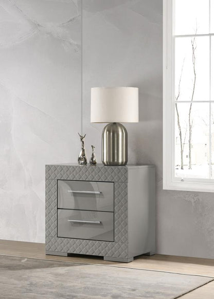 Ives - 2 - Drawer Nightstand Bedside Table Accent Nightstands by Coaster Fine Furniture - Walls Furniture & Mattress