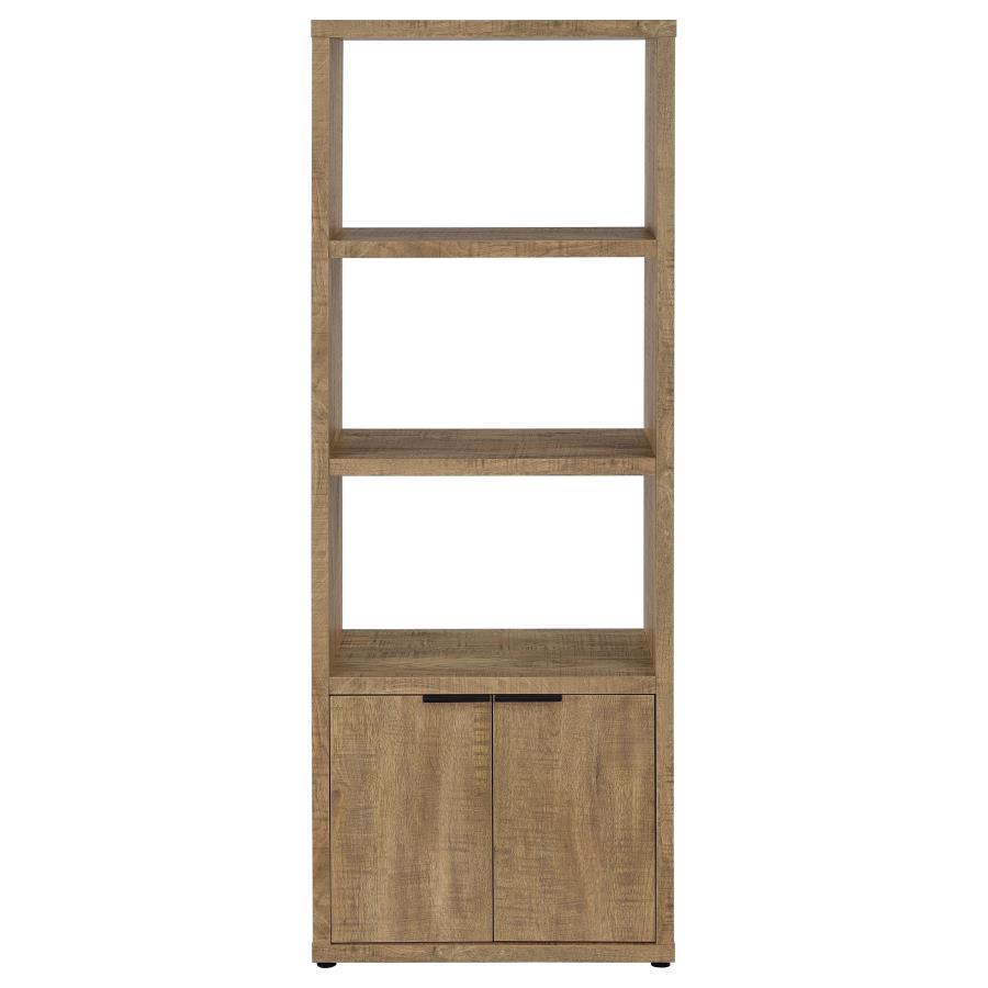 Tabby - 3 - Shelf Engineered Wood Media Tower - Mango Piers by Coaster Fine Furniture - Walls Furniture & Mattress