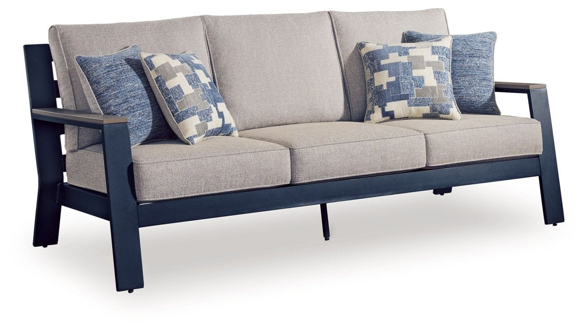 East Beach - Sofa With Cushion - Blue Sofas by Signature Design by Ashley® - Walls Furniture & Mattress