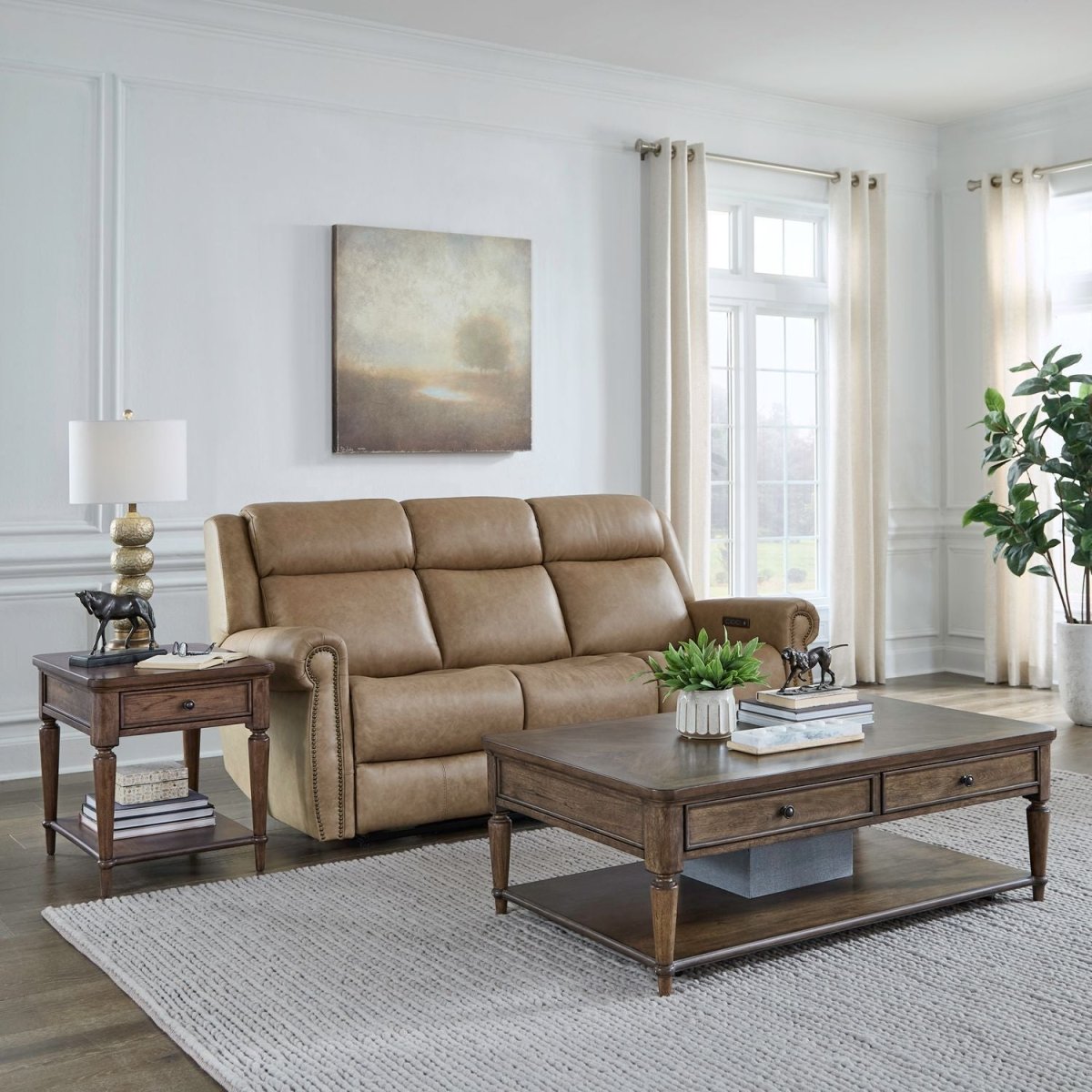 Harrison Heights - 3 Piece Set (Cocktail Table And 2 End Tables) - Brown Table Sets by Liberty Furniture - Walls Furniture & Mattress