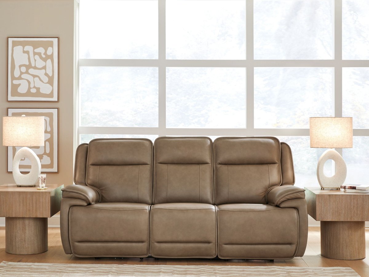 Glencroft - Power Reclining Sofa With Adjustable Headrest - Sahara Reclining Sofas by Signature Design by Ashley® - Walls Furniture & Mattress