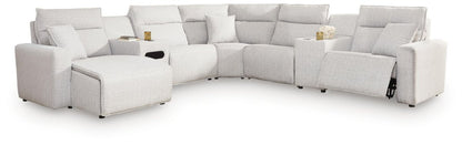 Modmax II - Reclining Sectional - Stone Reclining Sectionals by Signature Design by Ashley® - Walls Furniture & Mattress