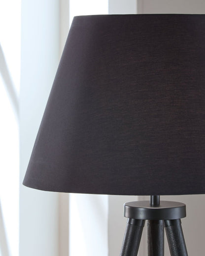 Orhan - Wood Floor Lamp - Black Floor Lamps by Signature Design by Ashley® - Walls Furniture & Mattress