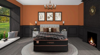 Copper Hybrid Medium Quilted TXL Mattress Hybrid Mattresses by Spring Air - Walls Furniture & Mattress