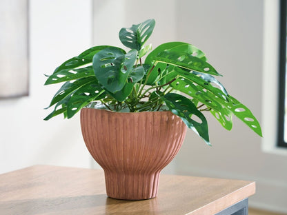 Orban - Vase - Sienna / White Vases & Jars by Signature Design by Ashley® - Walls Furniture & Mattress