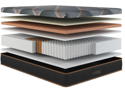 Copper Hybrid Plush Smooth Top Queen Mattress Hybrid Mattresses by Spring Air - Walls Furniture & Mattress